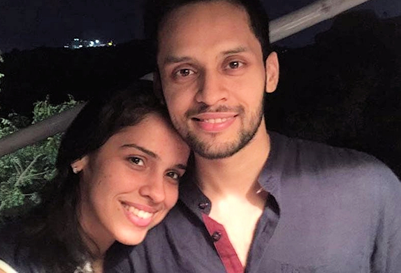 Saina Neval and husband